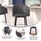 Flash Furniture 26" Gray LeatherSoft Counter Stool with Wood Legs AY-1928-26-GY-GG - alternate 6
